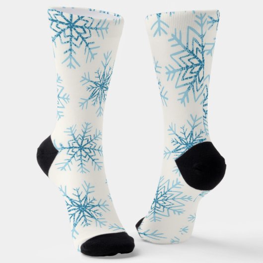 Schneeflockenmuster Socken (Gewinkelt)