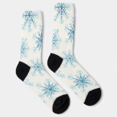 Schneeflockenmuster Socken (Rechts)