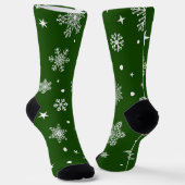 Schneeflockenmuster Socken (Gewinkelt)
