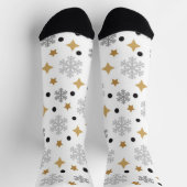 Schneeflockenmuster Socken (Oben)