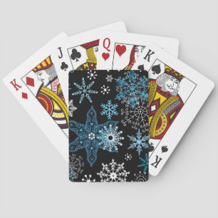 Schneeflockenmuster Spielkarten