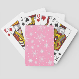 Schneeflockenmuster Spielkarten