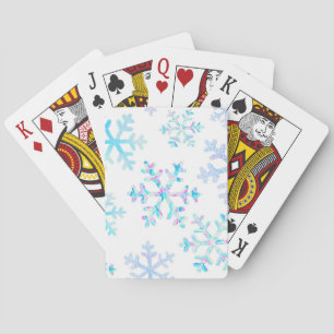 Schneeflockenmuster Spielkarten