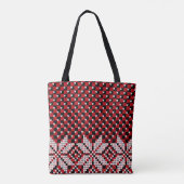 Schneeflockenmuster Tasche (Rückseite)