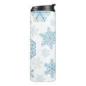 Schneeflockenmuster Thermosbecher (Nach links gedreht)