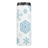 Schneeflockenmuster Thermosbecher (Rückseite)