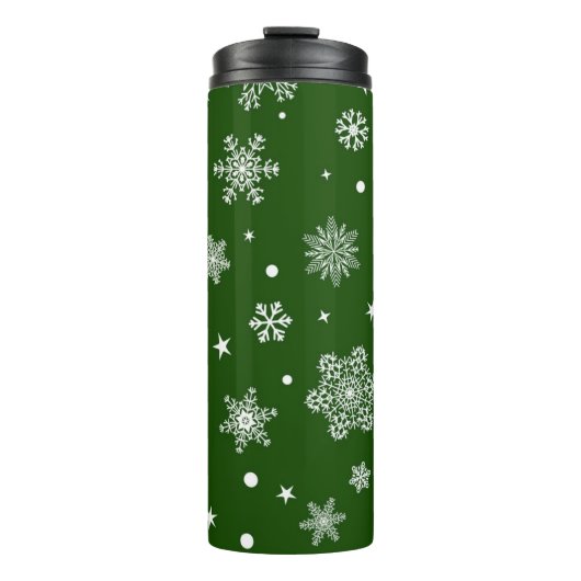 Schneeflockenmuster Thermosbecher (Vorderseite)