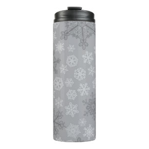 Schneeflockenmuster Thermosbecher