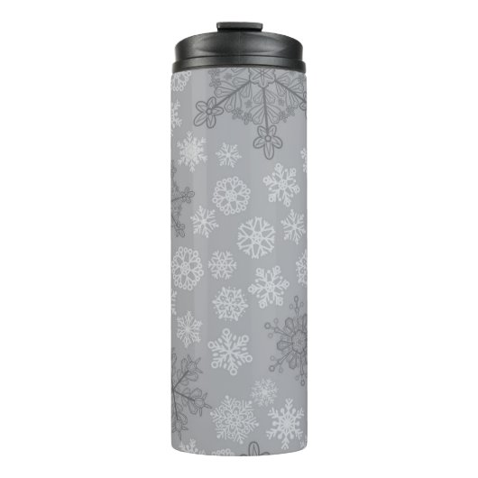 Schneeflockenmuster Thermosbecher (Vorderseite)