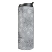 Schneeflockenmuster Thermosbecher (Nach links gedreht)