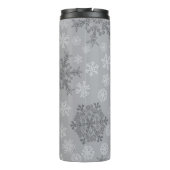 Schneeflockenmuster Thermosbecher (Rückseite)