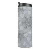 Schneeflockenmuster Thermosbecher (Nach rechts gedreht)