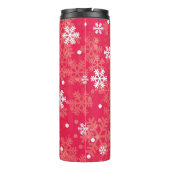 Schneeflockenmuster Thermosbecher (Rückseite)