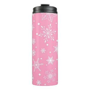 Schneeflockenmuster Thermosbecher