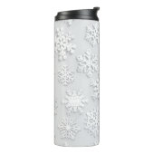 Schneeflockenmuster Thermosbecher (Nach links gedreht)