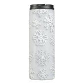Schneeflockenmuster Thermosbecher (Rückseite)