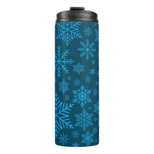 Schneeflockenmuster Thermosbecher
