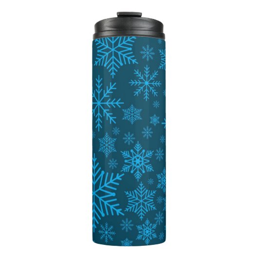 Schneeflockenmuster Thermosbecher (Vorderseite)