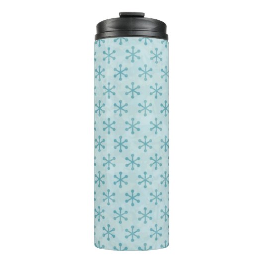 Schneeflockenmuster Thermosbecher (Vorderseite)