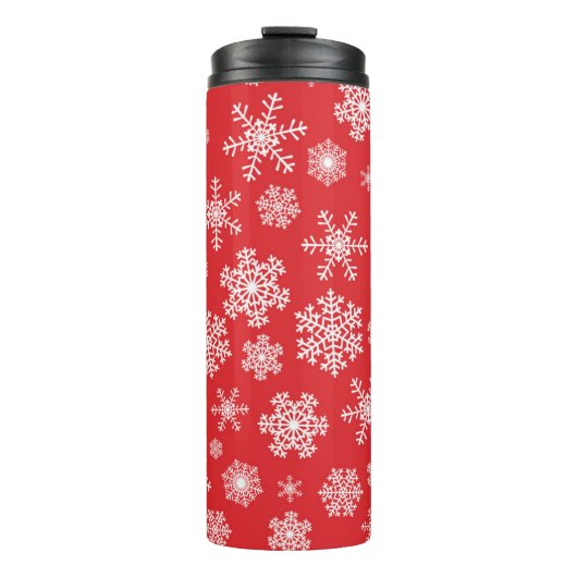 Schneeflockenmuster Thermosbecher (Vorderseite)