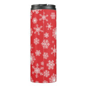 Schneeflockenmuster Thermosbecher (Rückseite)