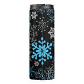 Schneeflockenmuster Thermosbecher (Rückseite)