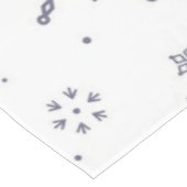 Schneeflockenmuster Tischdecke (Schrägansicht)