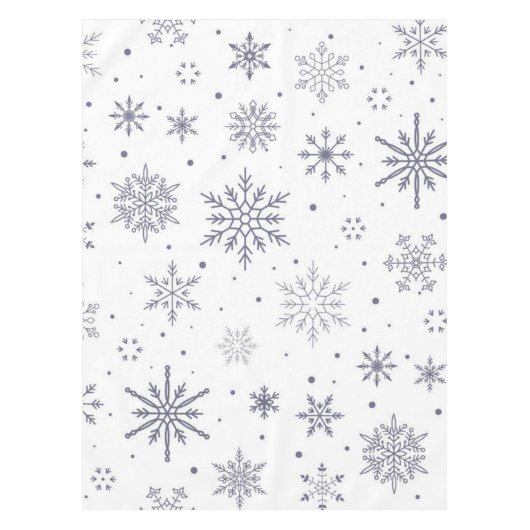 Schneeflockenmuster Tischdecke (Vorderseite)