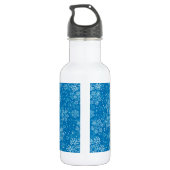 Schneeflockenmuster Trinkflasche (Rückseite)