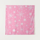 Schneeflockenmuster Wandteppich (Vorderseite)