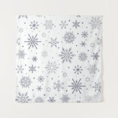 Schneeflockenmuster Wandteppich (Vorderseite (Horizontal))
