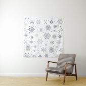 Schneeflockenmuster Wandteppich (Beispiel (Horizontal))