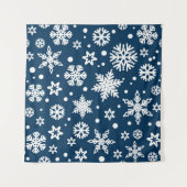 Schneeflockenmuster Wandteppich (Vorderseite (Horizontal))