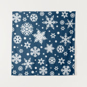 Schneeflockenmuster Wandteppich (Vorderseite)