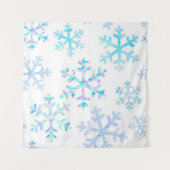 Schneeflockenmuster Wandteppich (Vorderseite (Horizontal))