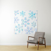 Schneeflockenmuster Wandteppich (Beispiel (Horizontal))