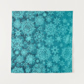 Schneeflockenmuster Wandteppich (Vorderseite (Horizontal))