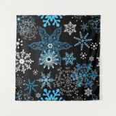 Schneeflockenmuster Wandteppich (Vorderseite (Horizontal))