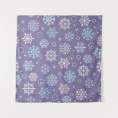 Schneeflockenmuster Wandteppich (Vorderseite (Horizontal))