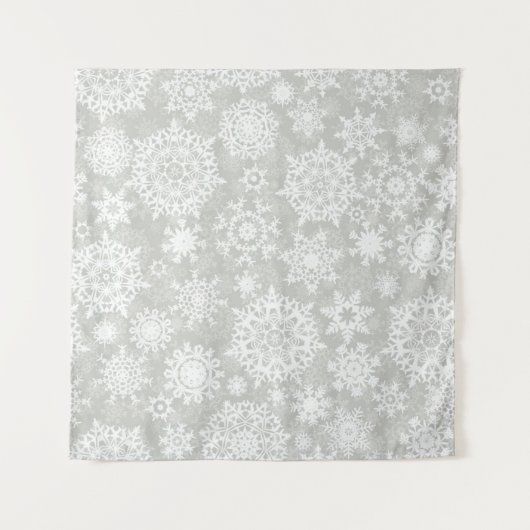 Schneeflockenmuster Wandteppich (Vorderseite (Horizontal))