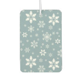 Schneeflockenmuster, weiße Schneeflocken, Schnee,  Autolufterfrischer (Vorderseite)