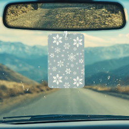 Schneeflockenmuster, weiße Schneeflocken, Schnee,  Autolufterfrischer