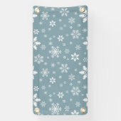 Schneeflockenmuster, weiße Schneeflocken, Schnee,  Banner (Vertikal)