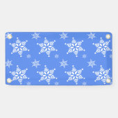 Schneeflockenmuster, weiße Schneeflocken, Schnee,  Banner (Horizontal)