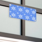 Schneeflockenmuster, weiße Schneeflocken, Schnee,  Banner (Äußeres Gebäude)