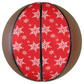 Schneeflockenmuster, weiße Schneeflocken, Schnee,  Basketball (Vertikal)
