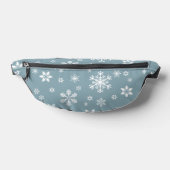 Schneeflockenmuster, weiße Schneeflocken, Schnee, Bauchtasche (Ablage )