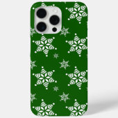Schneeflockenmuster, weiße Schneeflocken, Schnee, Case-Mate iPhone Hülle (Rückseite)