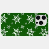 Schneeflockenmuster, weiße Schneeflocken, Schnee, Case-Mate iPhone Hülle (Rückseite (Horizontal))