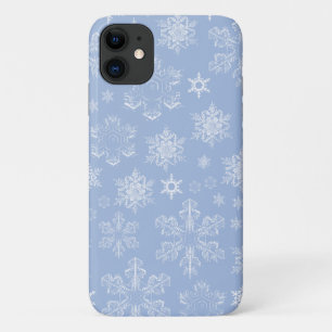 Schneeflockenmuster, weiße Schneeflocken, Schnee, Case-Mate iPhone Hülle